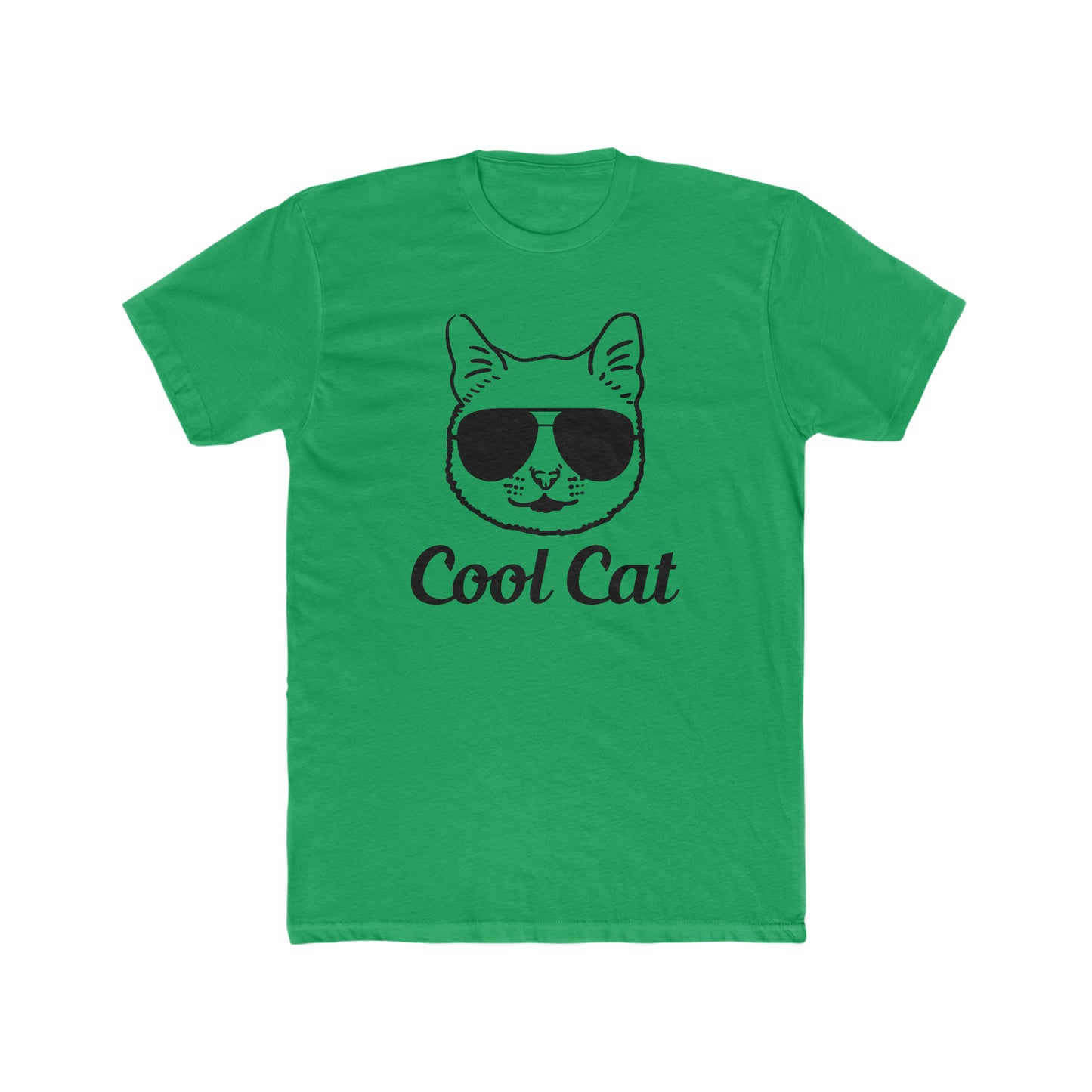 Cool Cat -  Men's Cotton Crew Tee