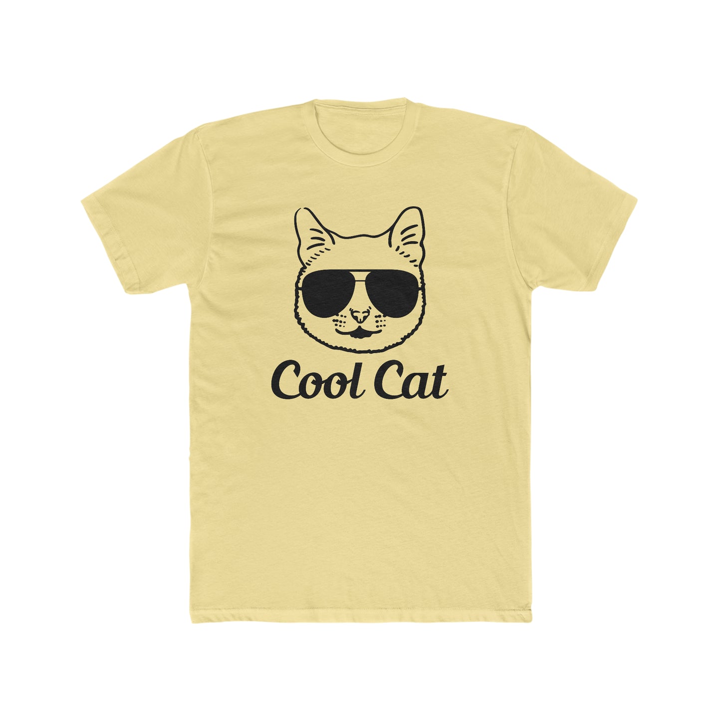 Cool Cat -  Men's Cotton Crew Tee