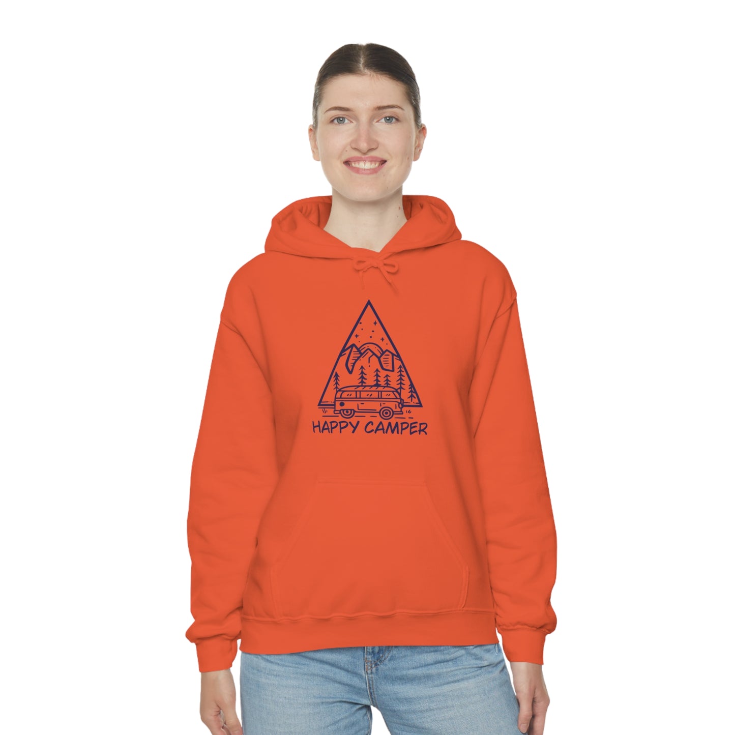 Happy Camper - Unisex  Hooded Sweatshirt