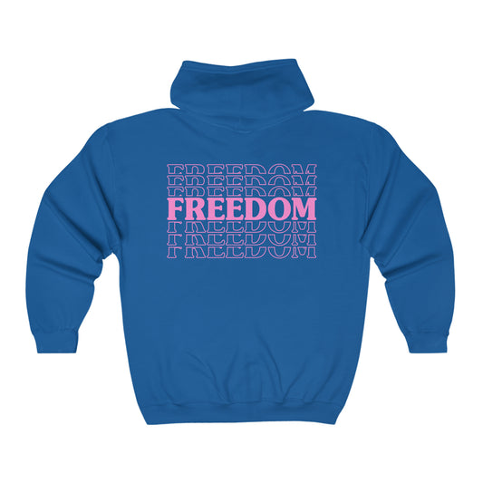 FREEDOM - Unisex Full Zip Hooded Sweatshirt