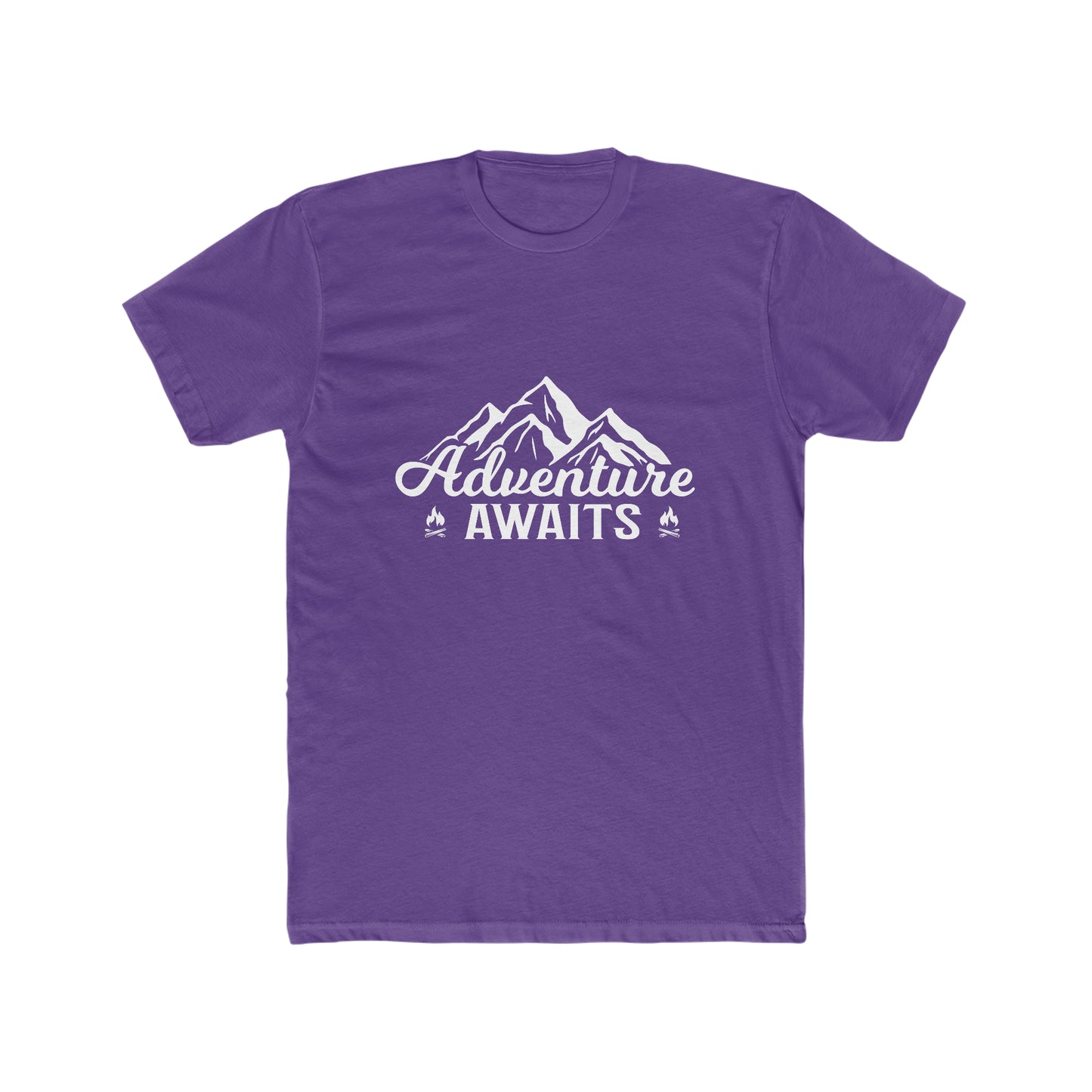 Adventure Awaits -  Men's Cotton Crew Tee