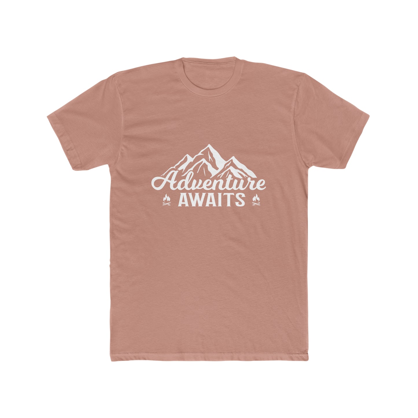 Adventure Awaits -  Men's Cotton Crew Tee