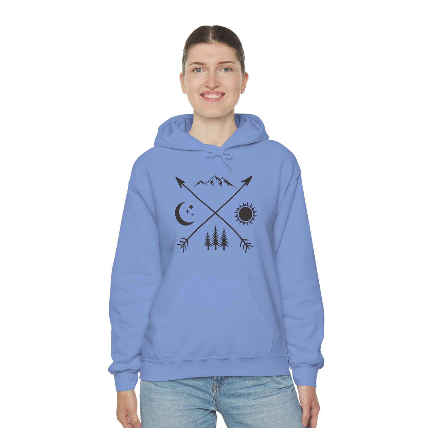 Outdoor Symbol - Unisex  Hooded Sweatshirt