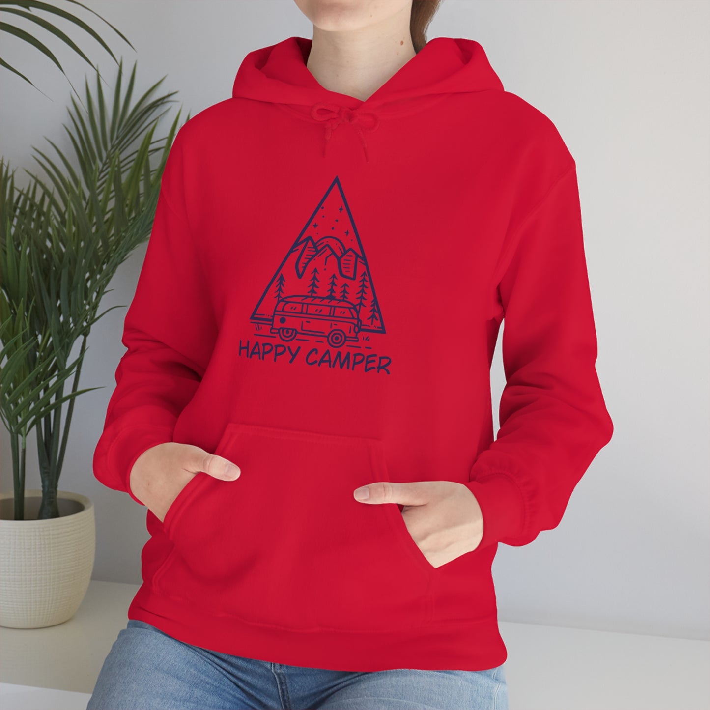 Happy Camper - Unisex  Hooded Sweatshirt