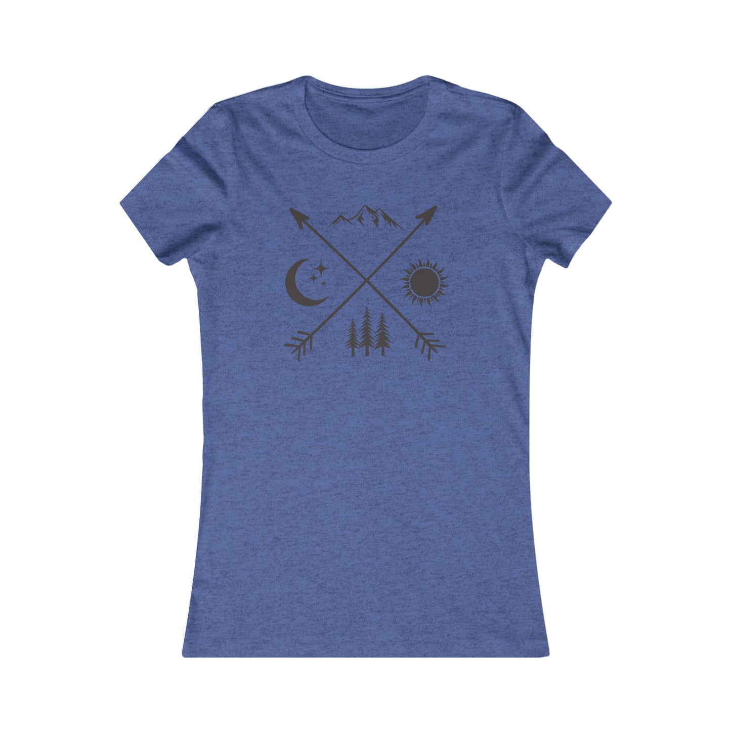 Crossing Arrows - Moon/Sun - Mountains/Forest -  Women's Tee