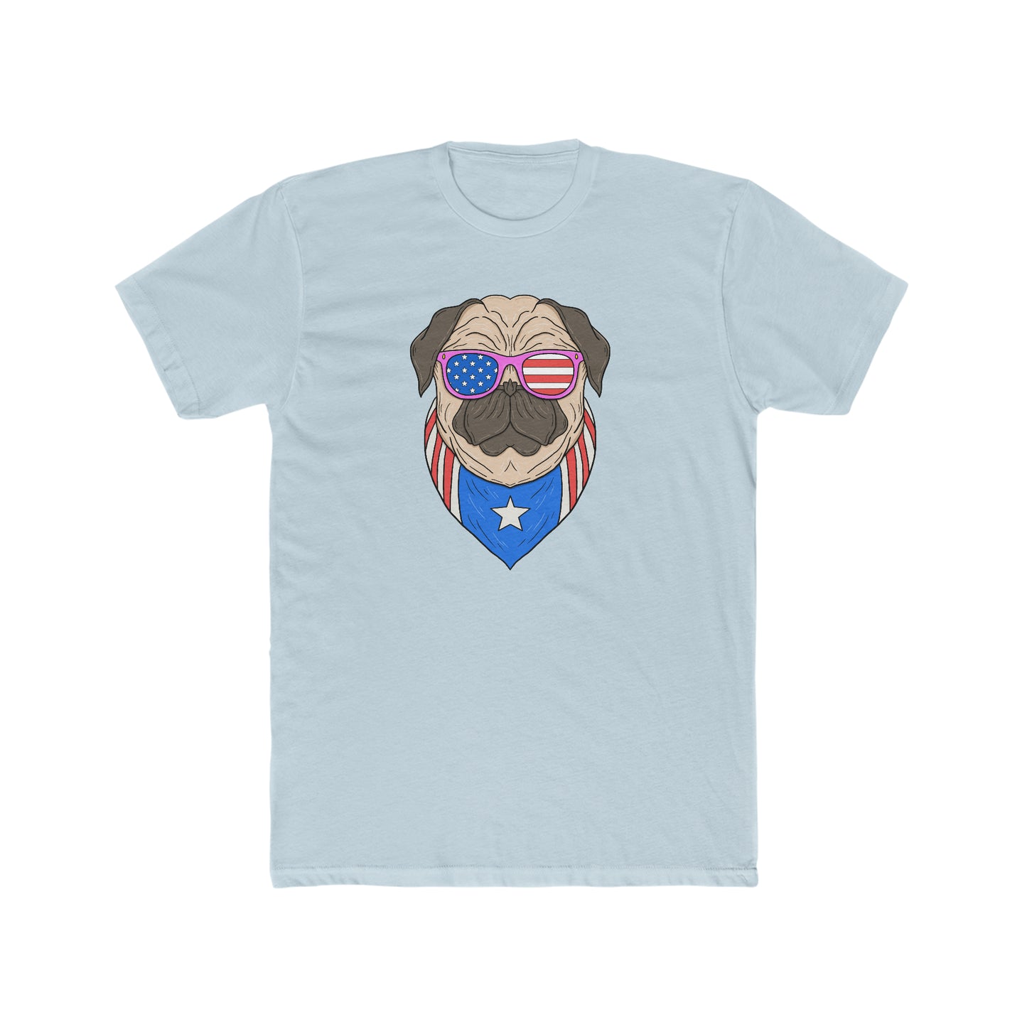 American Pug -  Men's Cotton Crew Tee