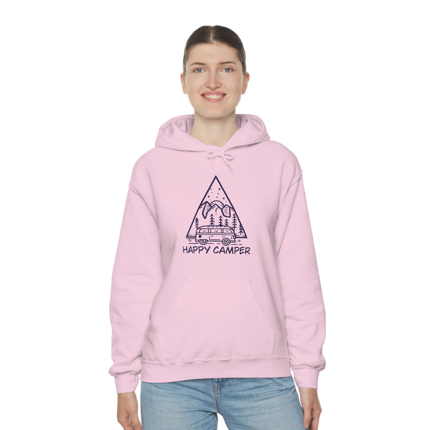 Happy Camper - Unisex  Hooded Sweatshirt