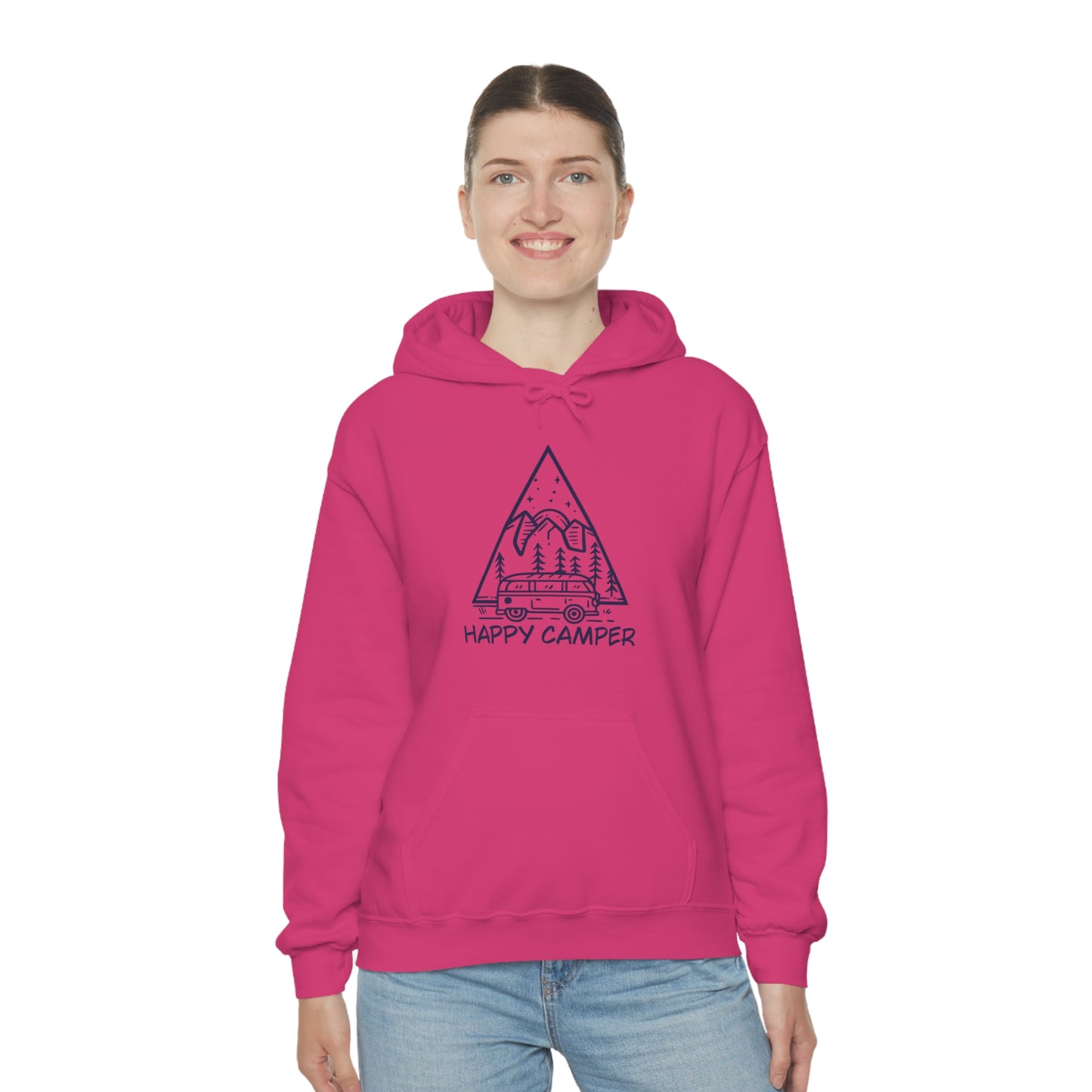 Happy Camper - Unisex  Hooded Sweatshirt