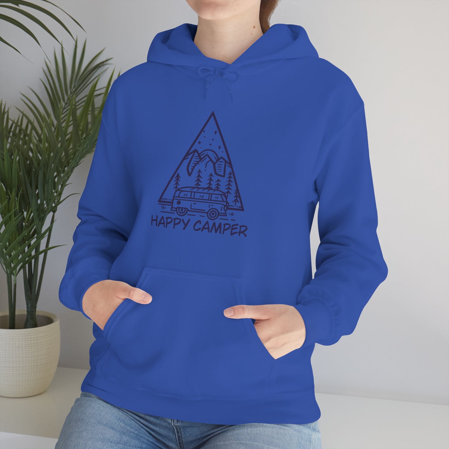 Happy Camper - Unisex  Hooded Sweatshirt