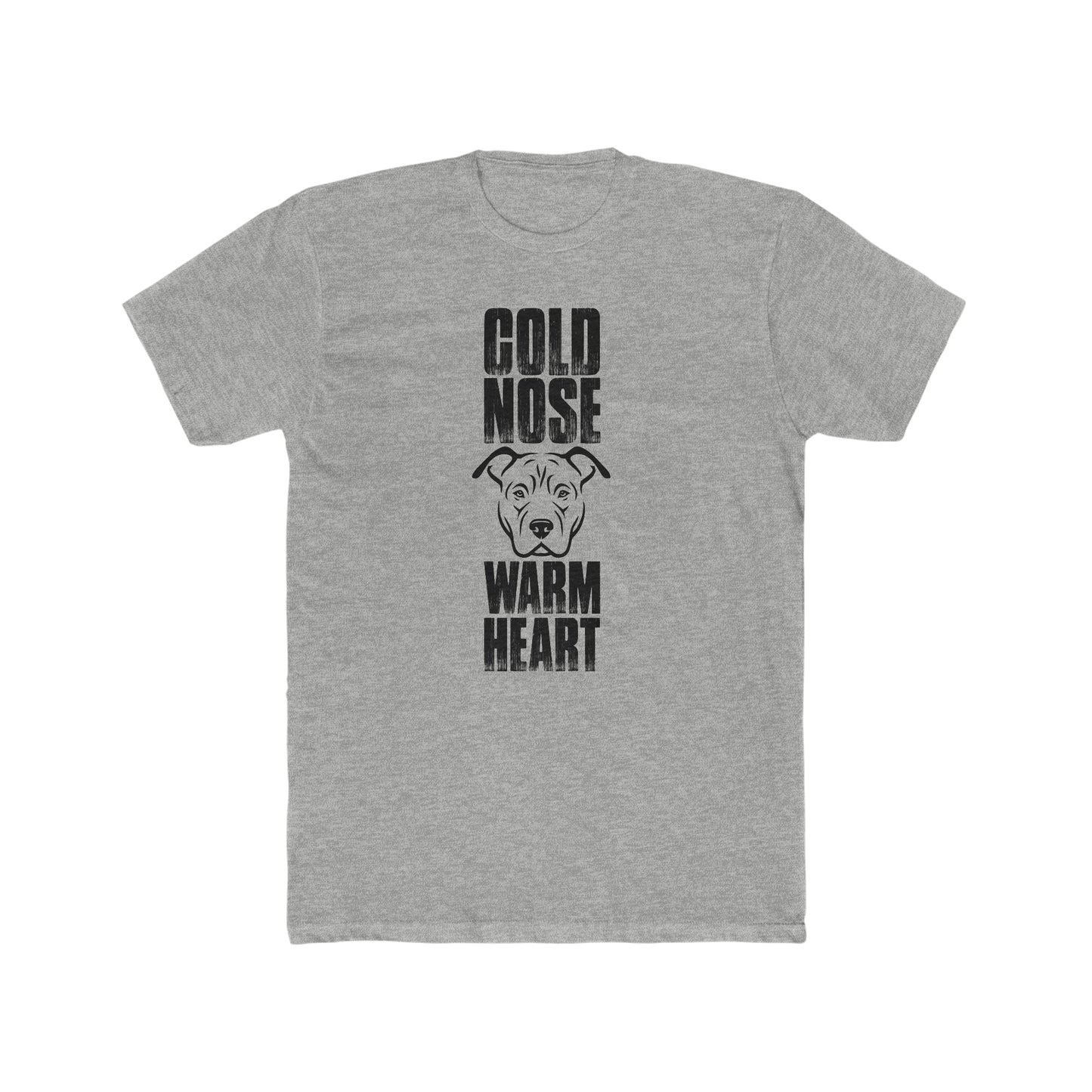 Cold Nose Warm Heart -  Men's Cotton Crew Tee