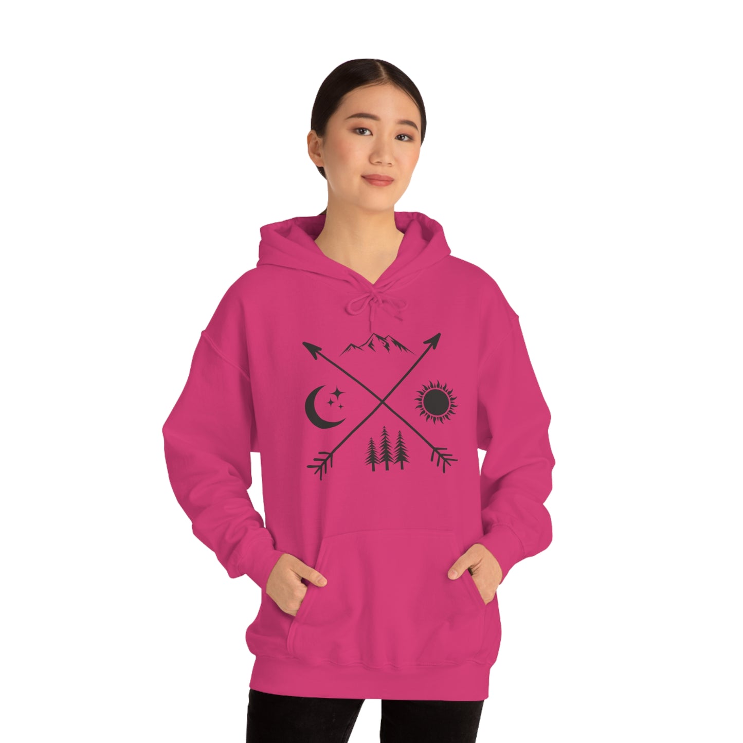 Outdoor Symbol - Unisex  Hooded Sweatshirt