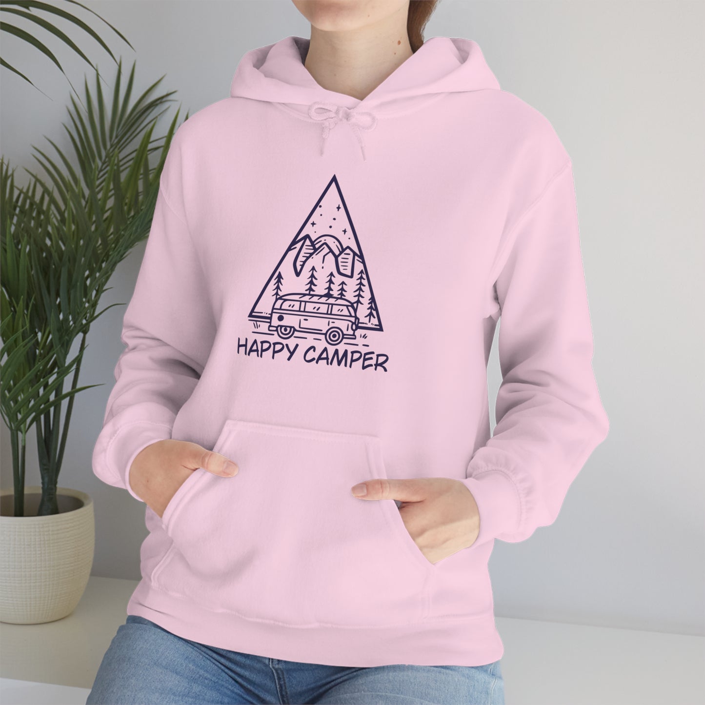 Happy Camper - Unisex  Hooded Sweatshirt