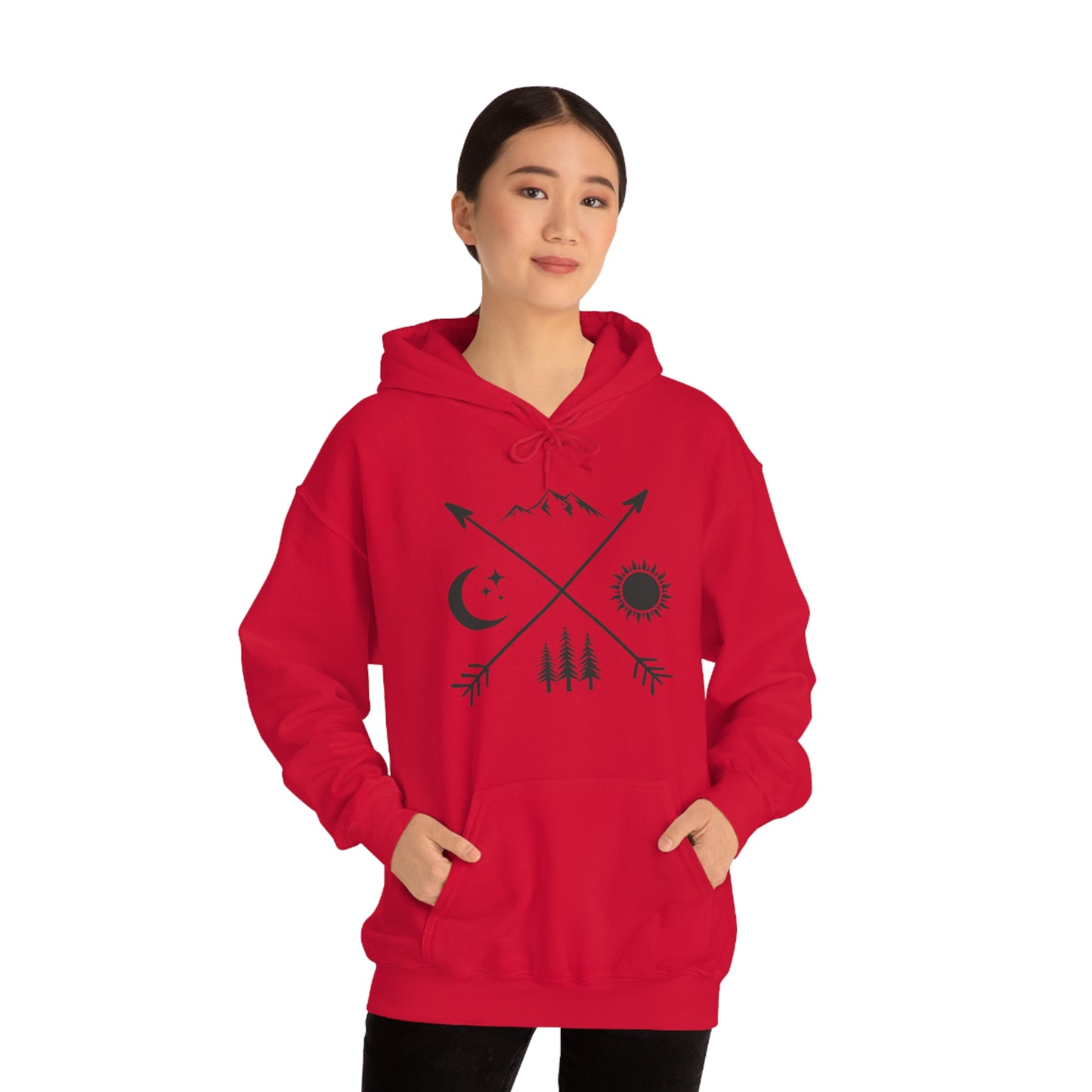 Outdoor Symbol - Unisex  Hooded Sweatshirt