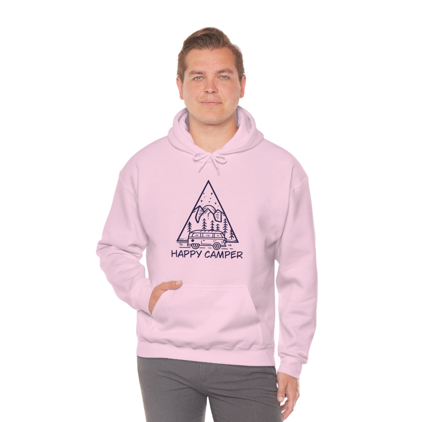 Happy Camper - Unisex  Hooded Sweatshirt