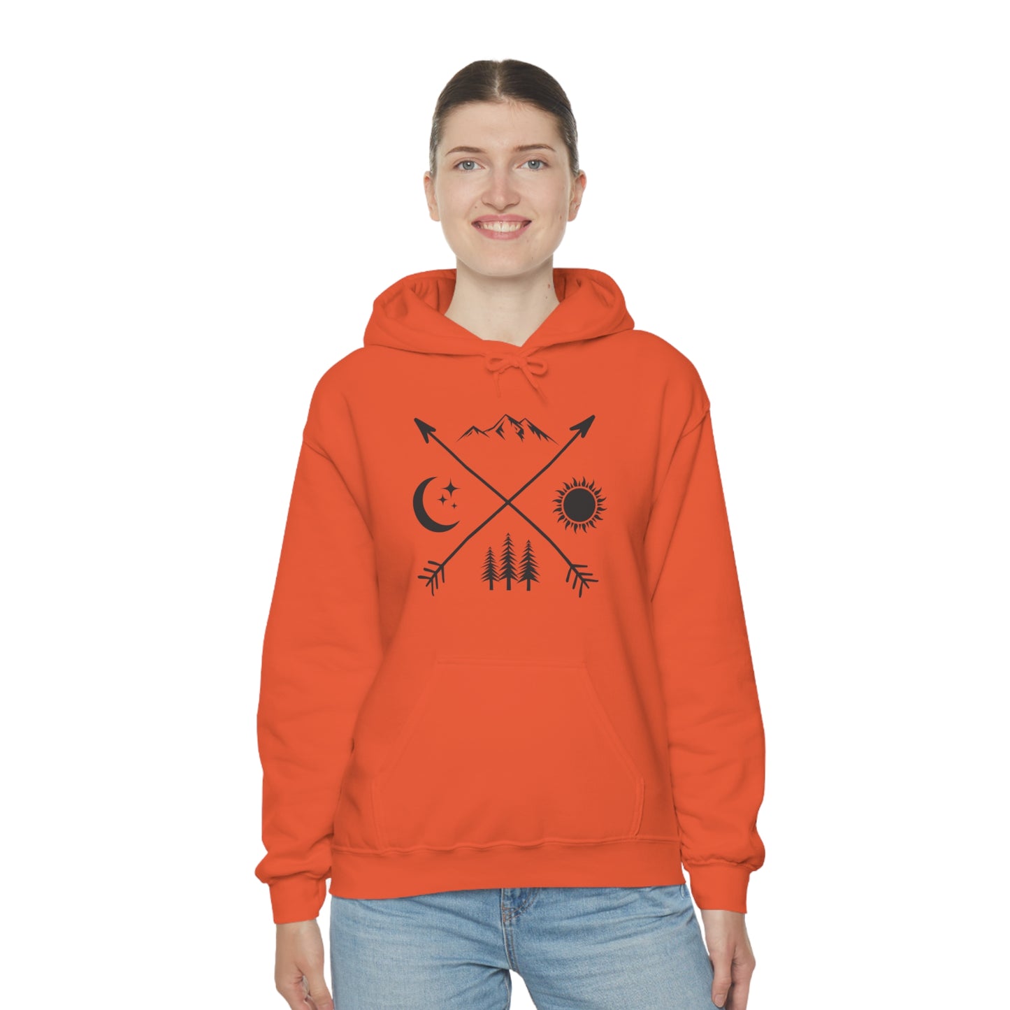 Outdoor Symbol - Unisex  Hooded Sweatshirt