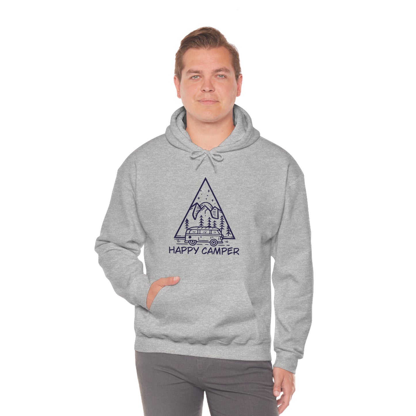 Happy Camper - Unisex  Hooded Sweatshirt