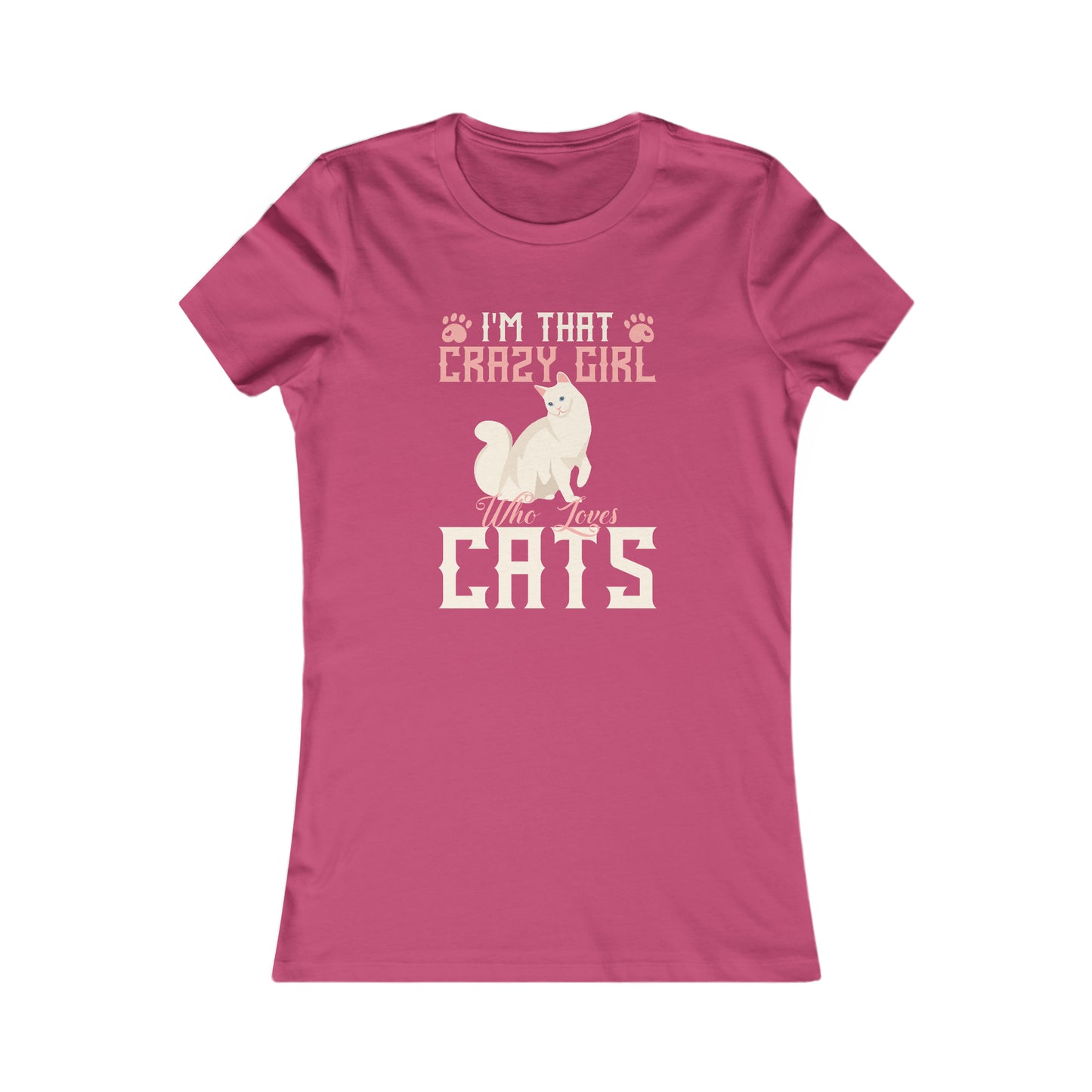 I'm That Crazy Girl Who Loves Cats  -  Women's T-Shirt