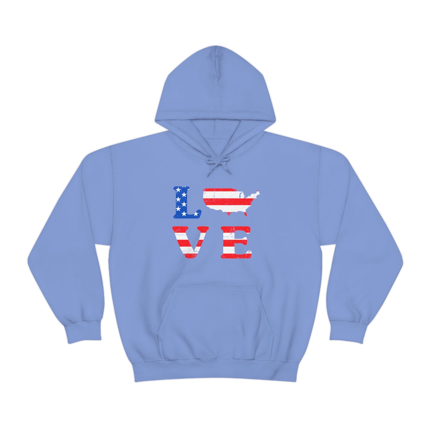 Love America - Unisex  Hooded Sweatshirt