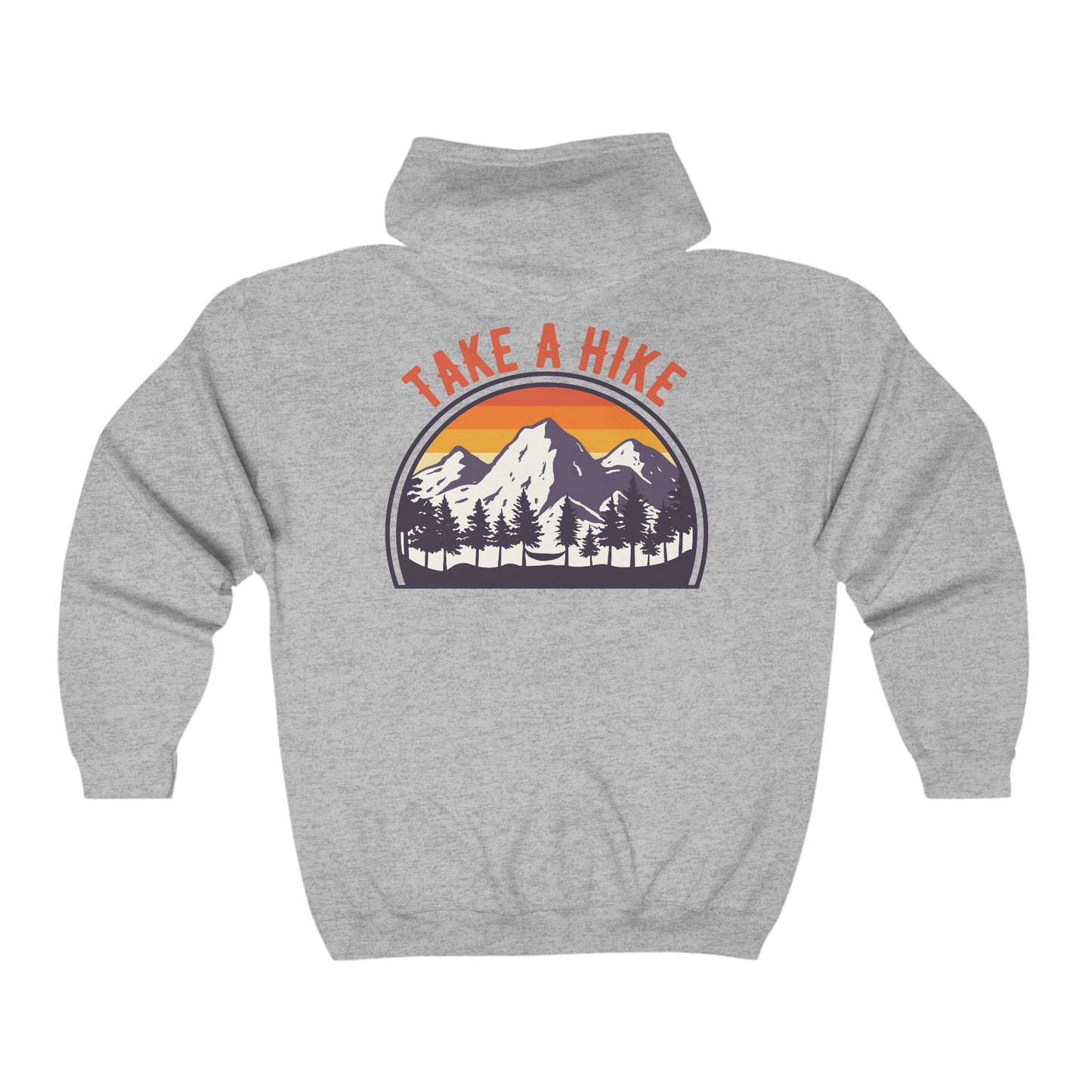 Take A Hike - Unisex Full Zip Hooded Sweatshirt