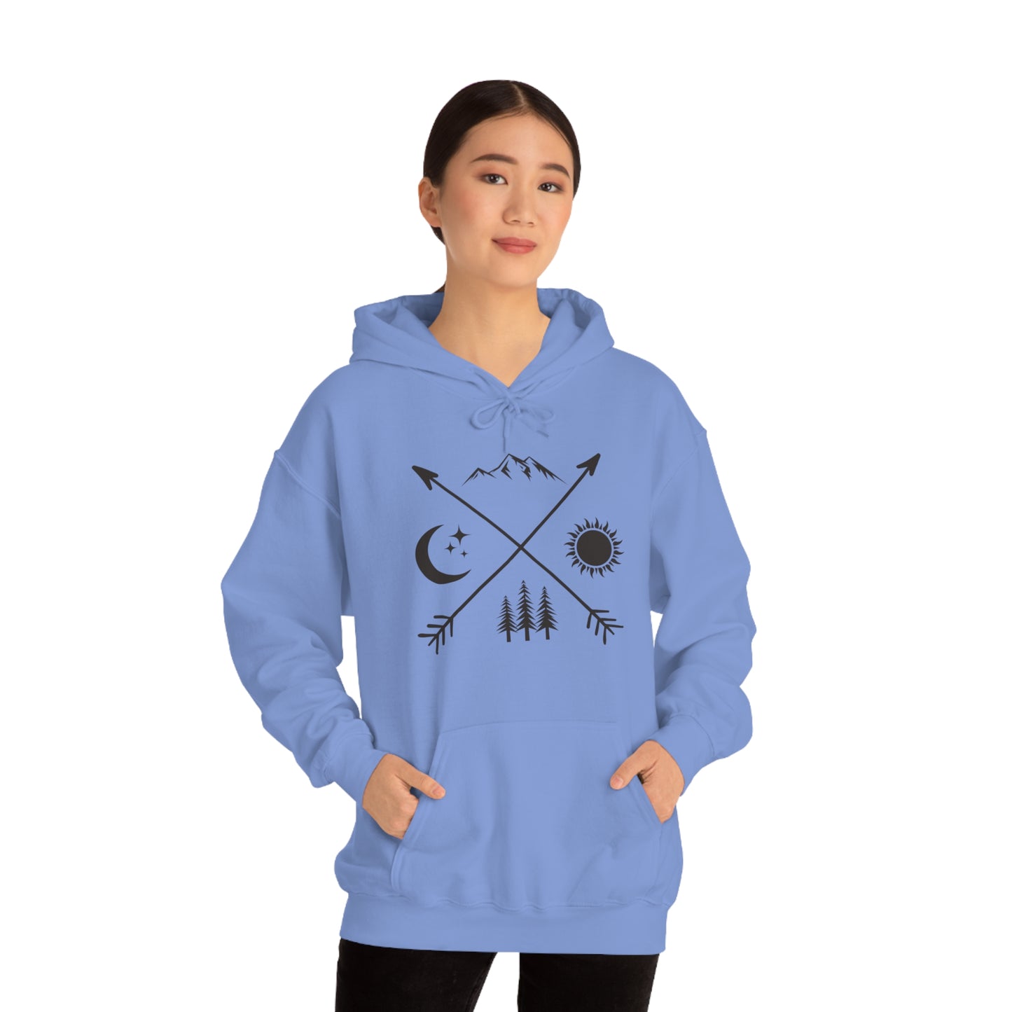 Outdoor Symbol - Unisex  Hooded Sweatshirt