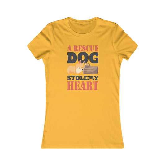 A Rescue Dog Stole My Heart - Women's Tee