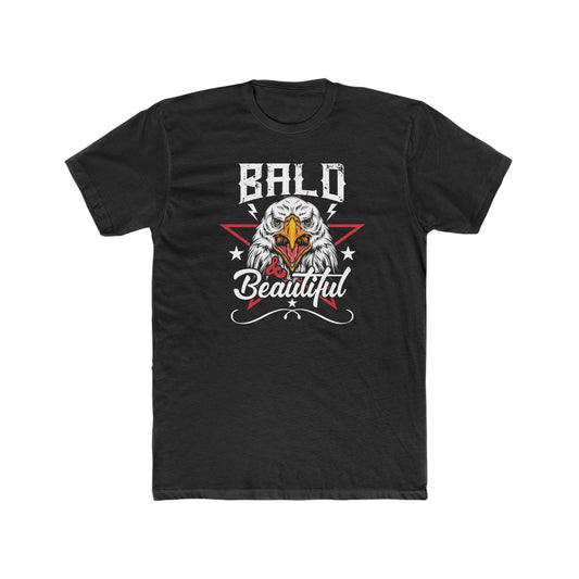 Bald And Beautiful -  Men's Cotton Crew Tee