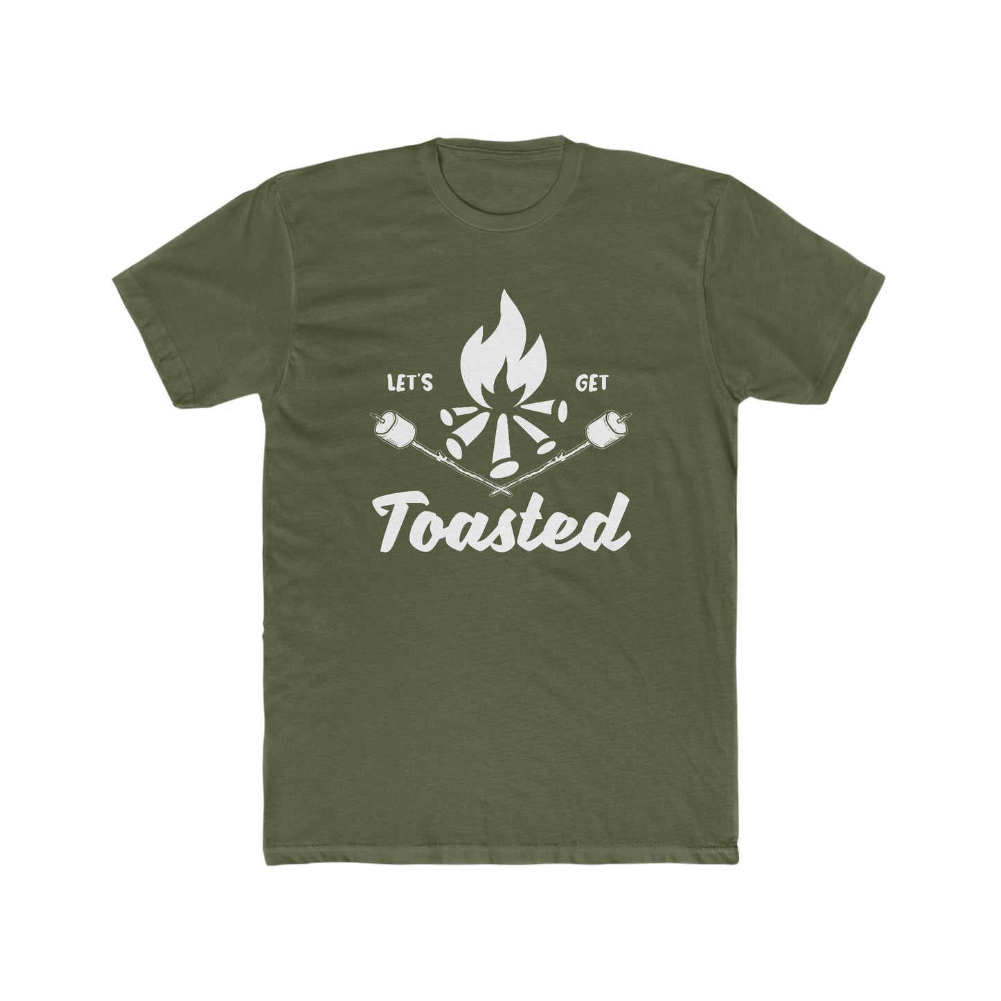 Let's Get Toasted -  Men's Cotton Crew Tee