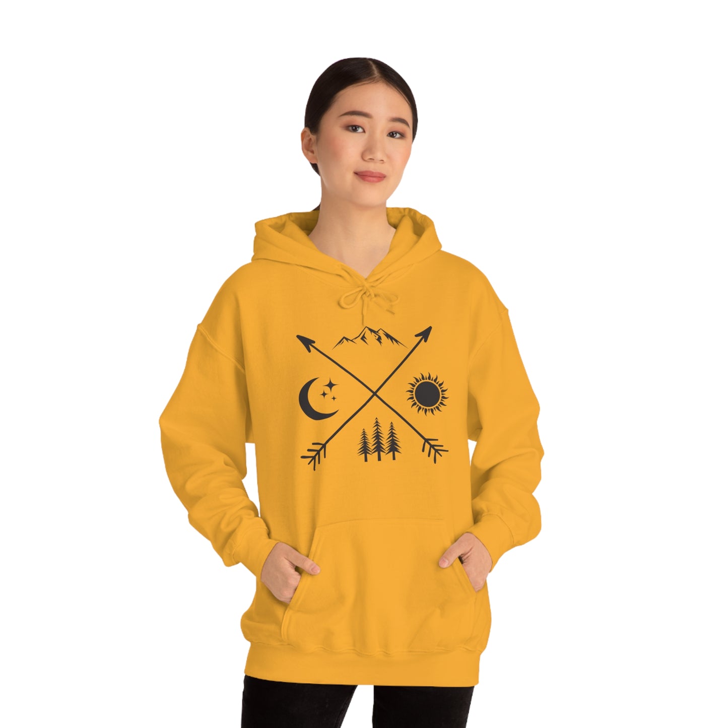 Outdoor Symbol - Unisex  Hooded Sweatshirt