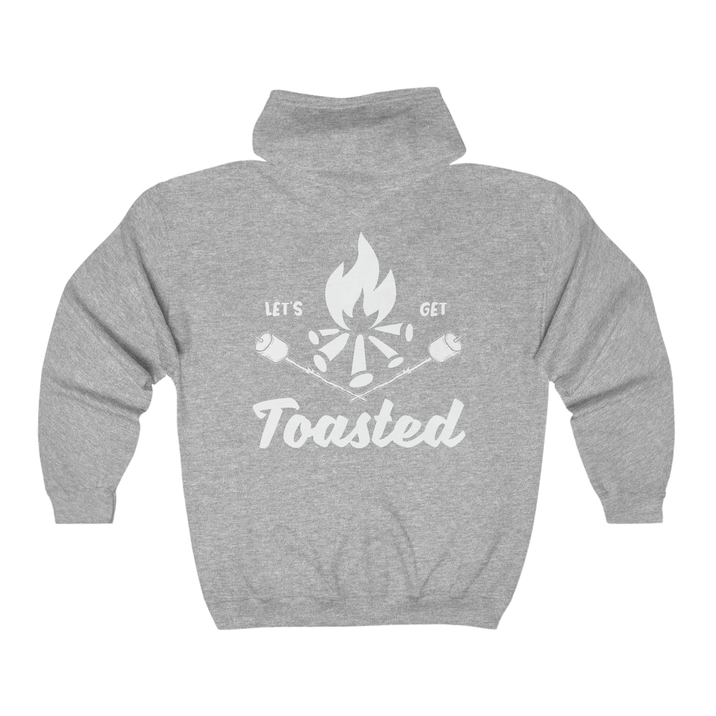 Let's Get Toasted - Unisex Full Zip Hooded Sweatshirt