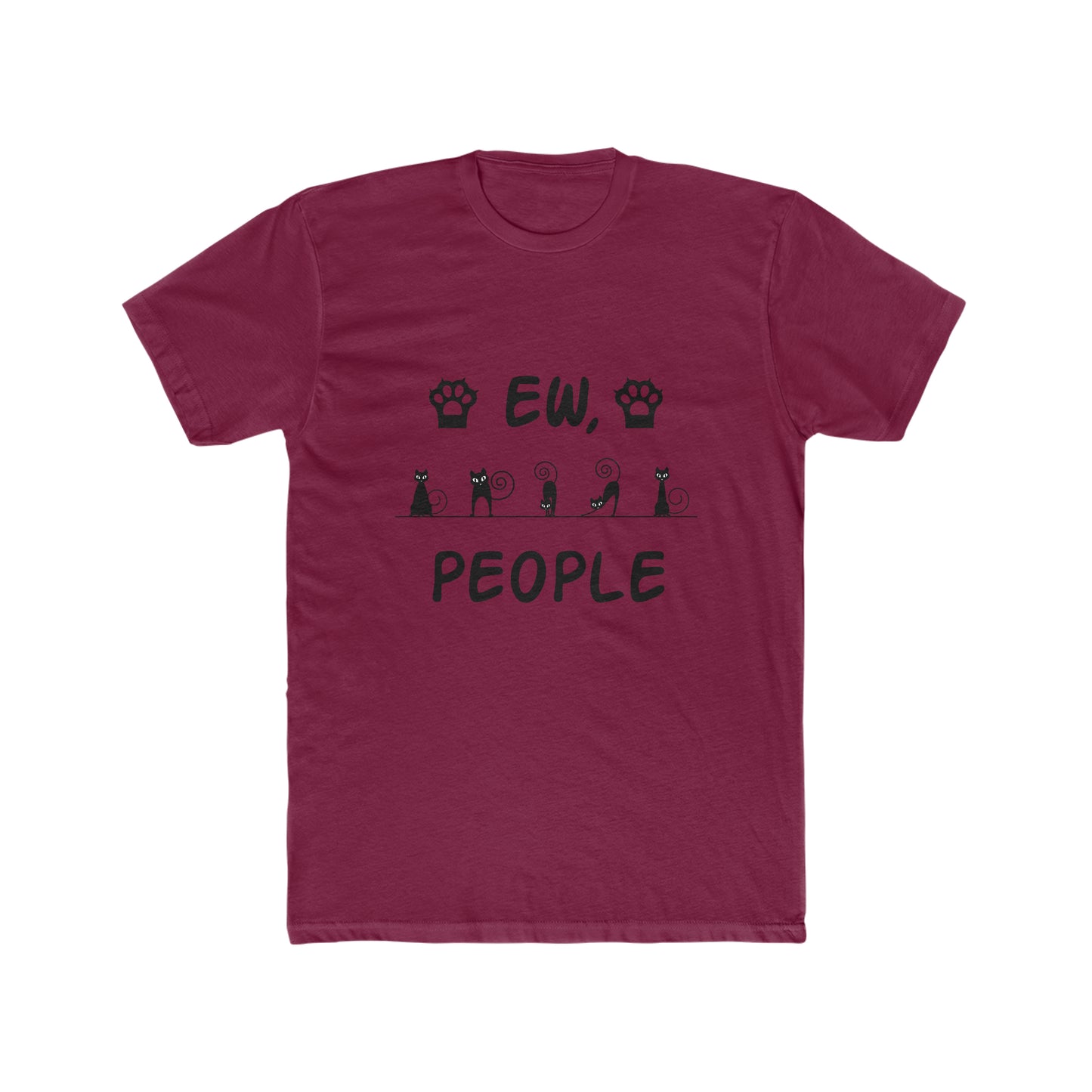 EW, People - Cat   - Men's Cotton Crew Tee