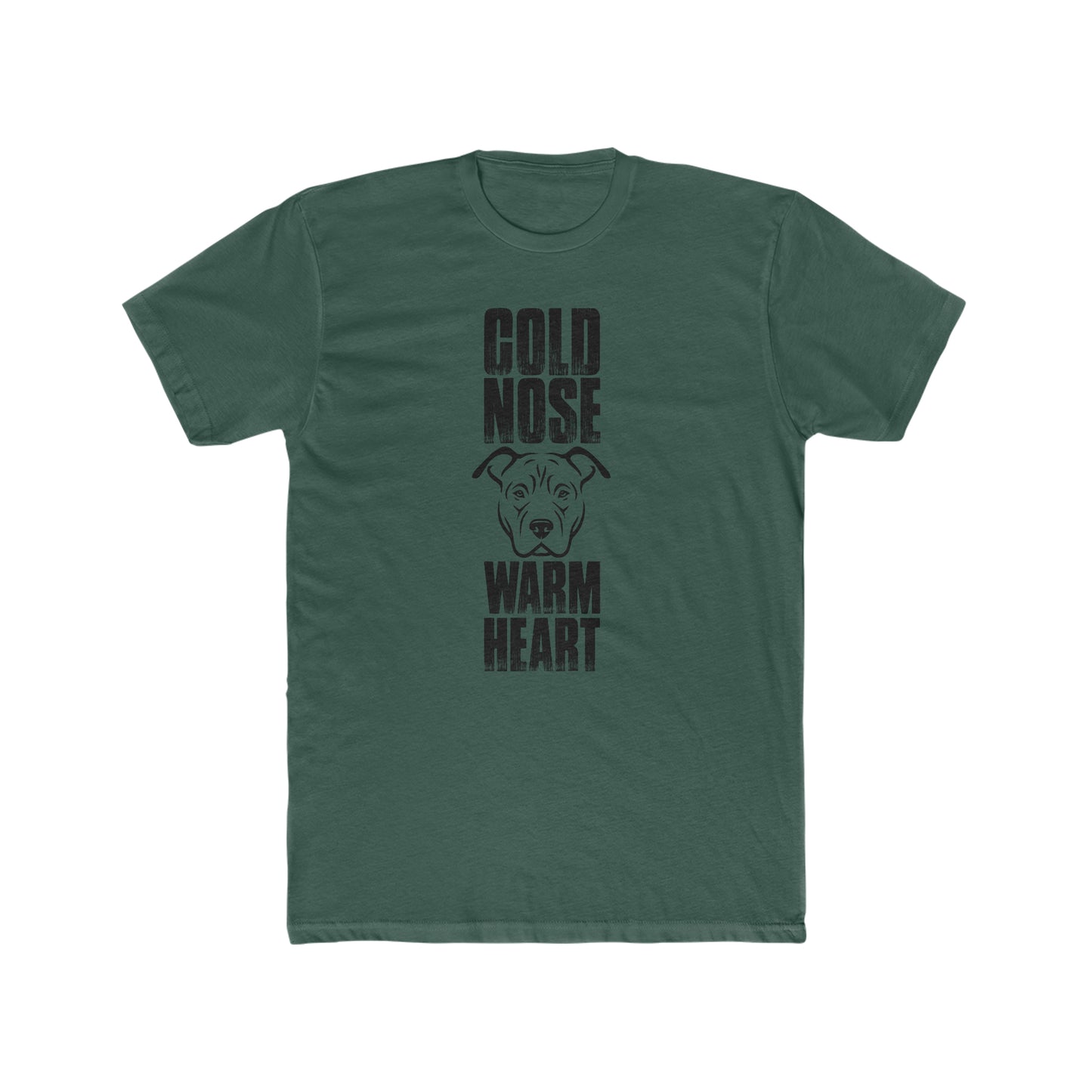 Cold Nose Warm Heart -  Men's Cotton Crew Tee