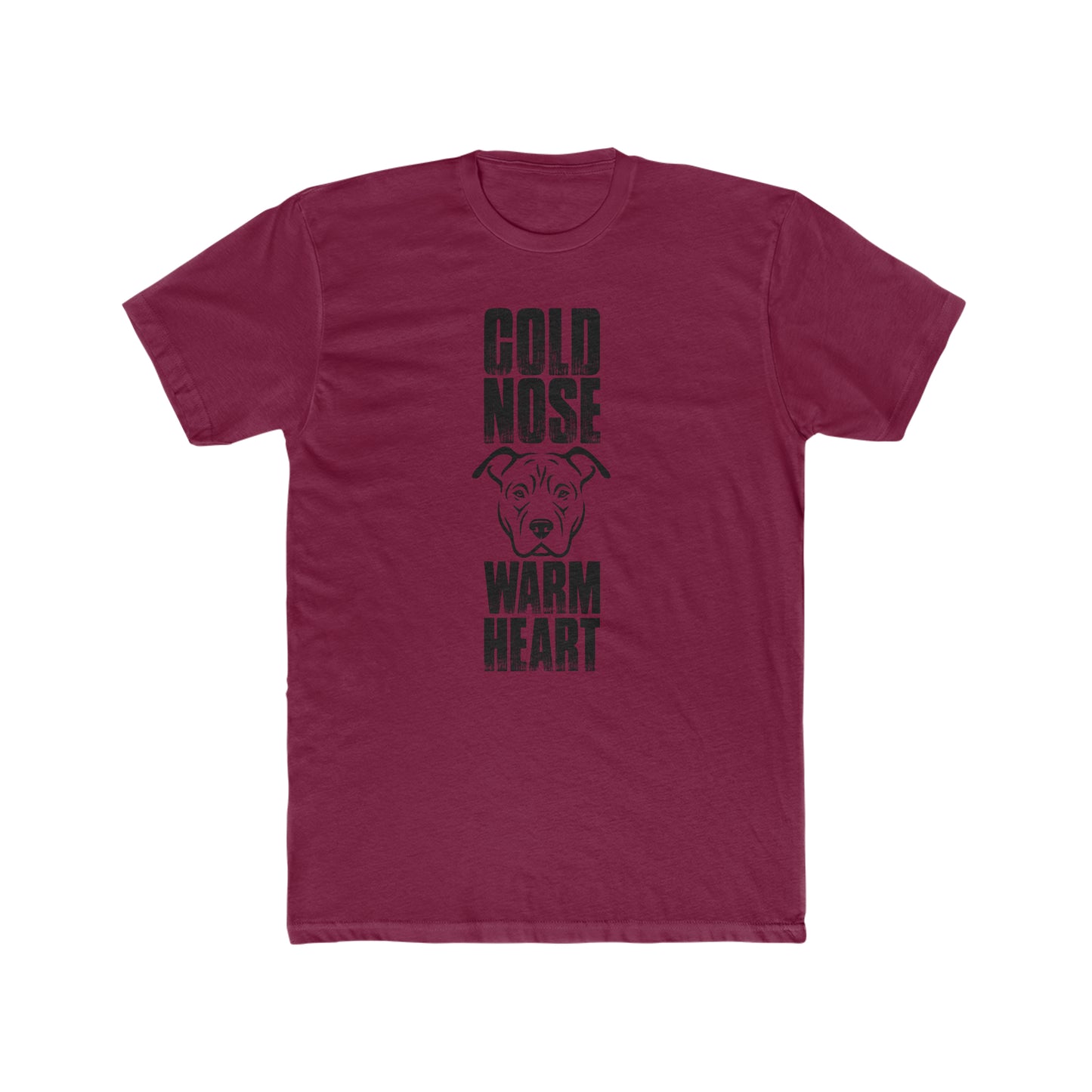 Cold Nose Warm Heart -  Men's Cotton Crew Tee