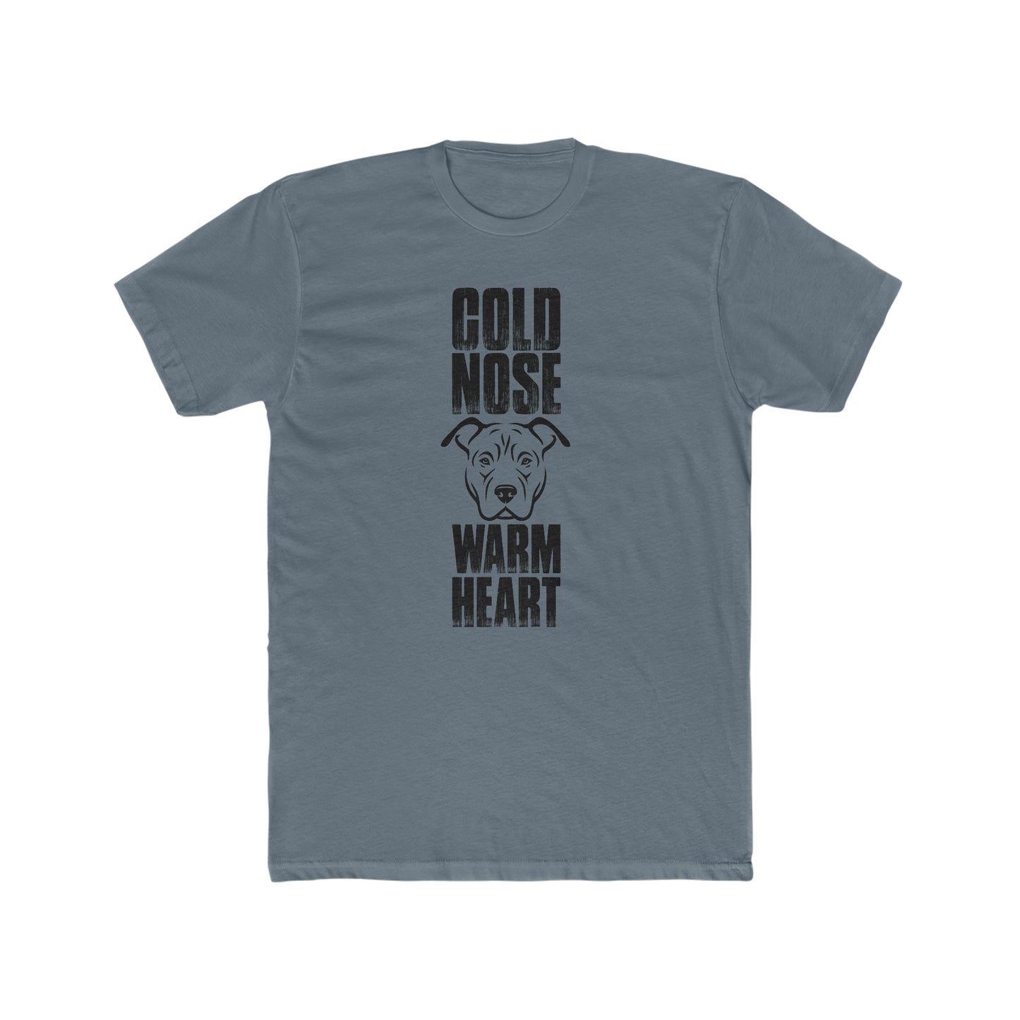 Cold Nose Warm Heart -  Men's Cotton Crew Tee