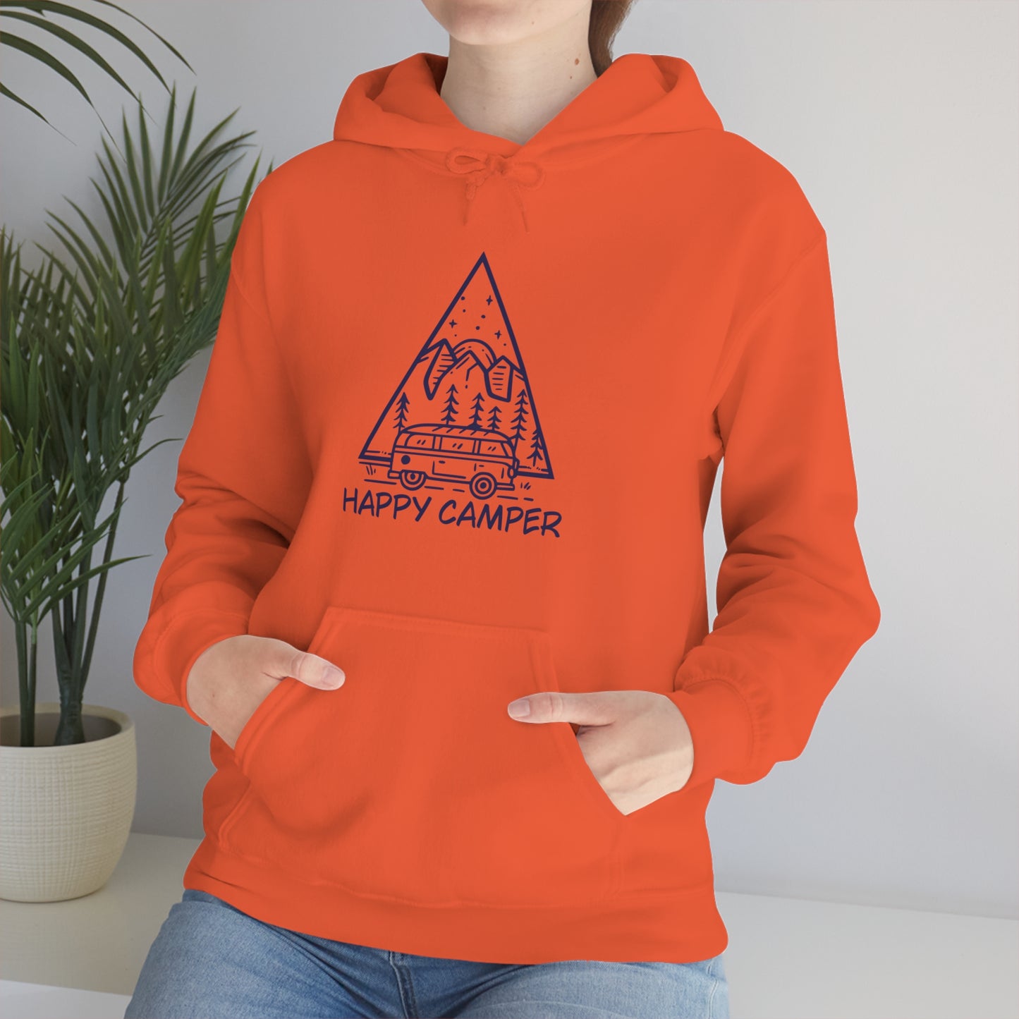 Happy Camper - Unisex  Hooded Sweatshirt