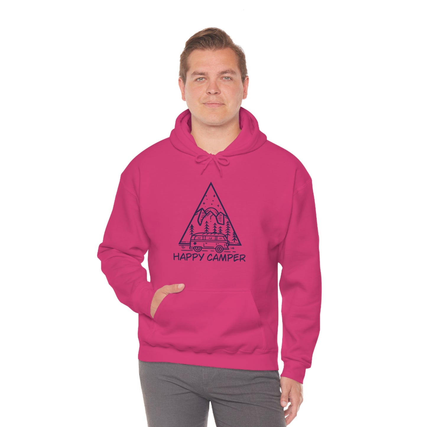 Happy Camper - Unisex  Hooded Sweatshirt