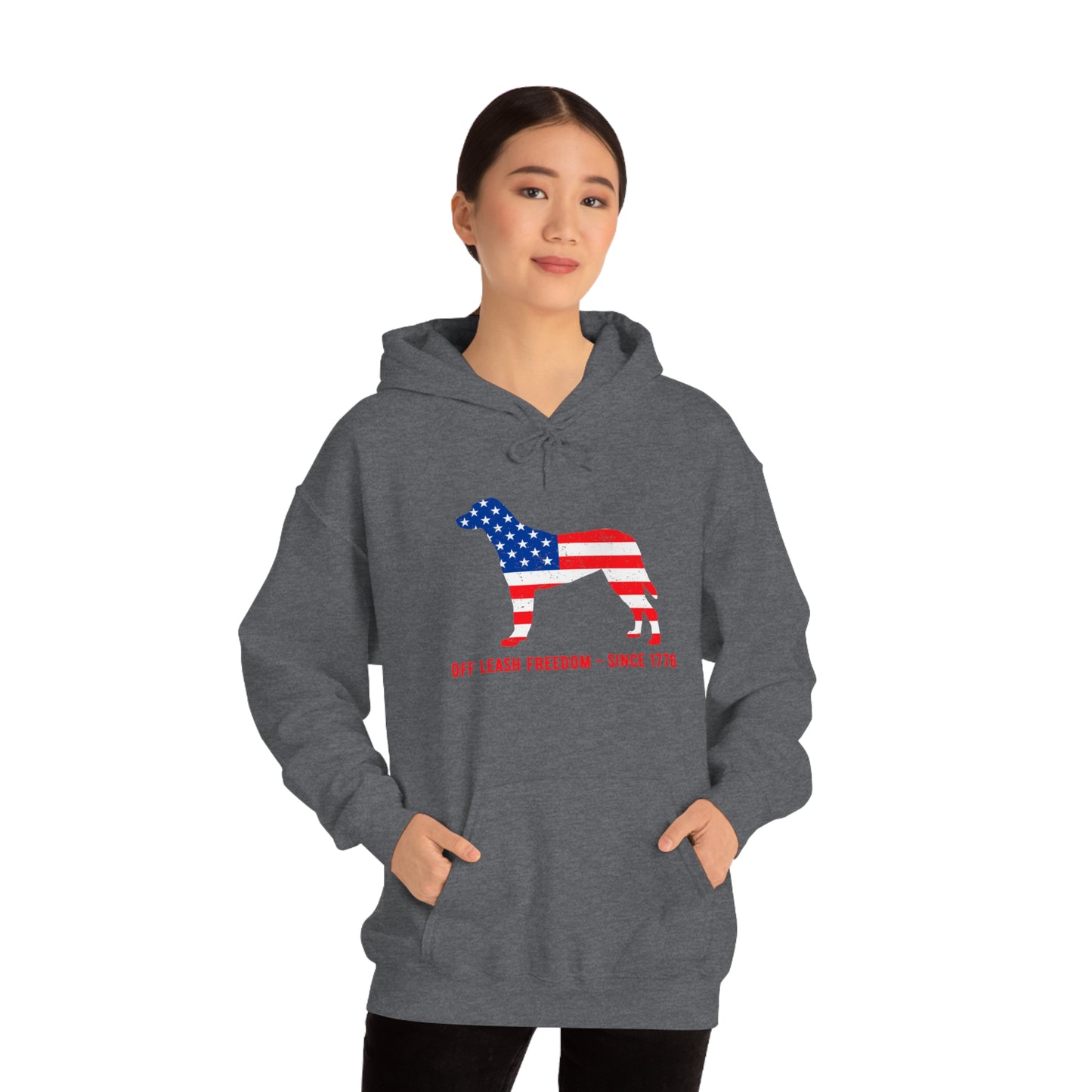 Off Leash Freedom - Unisex  Hooded Sweatshirt