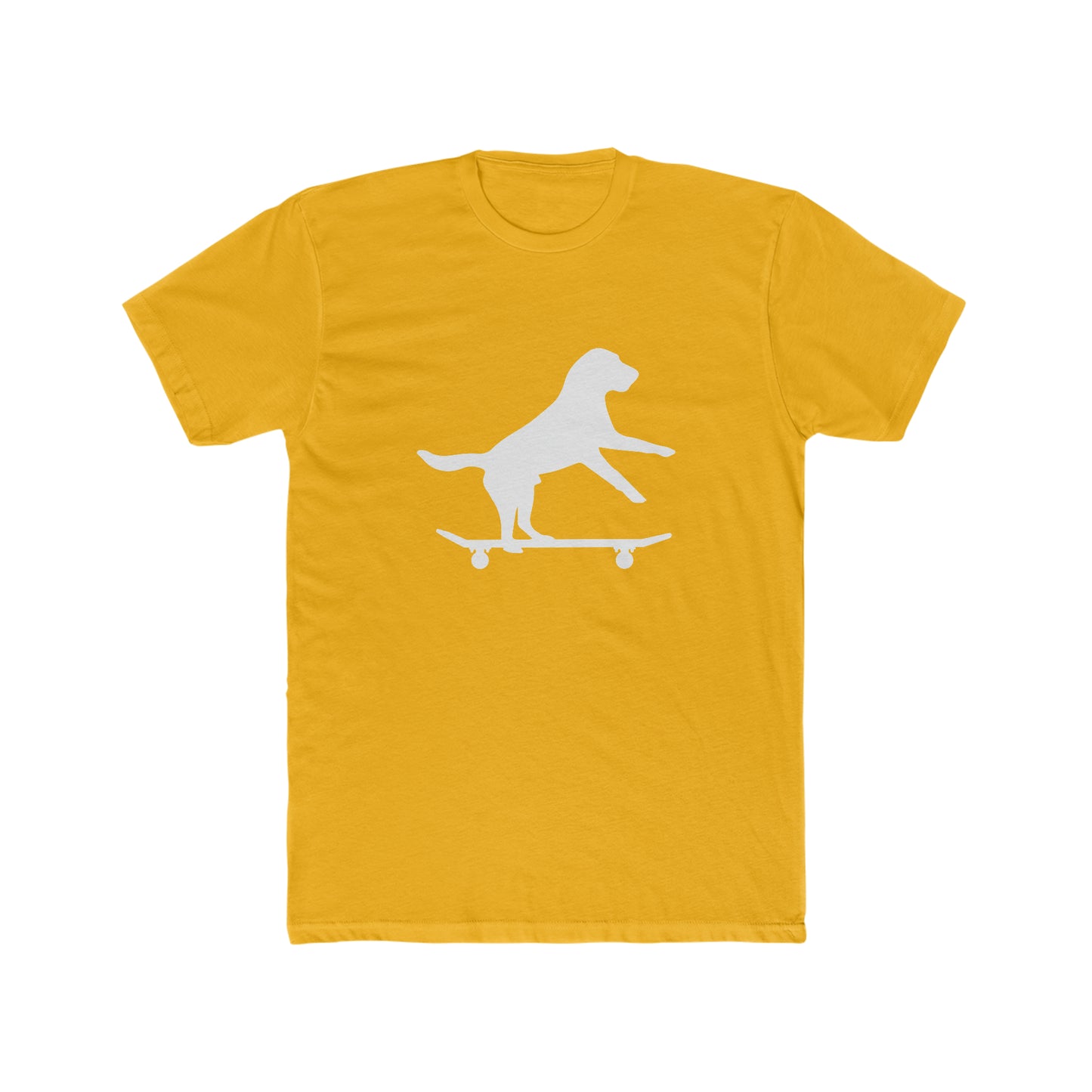 Skateboarding Dog-  Men's Cotton Crew Tee