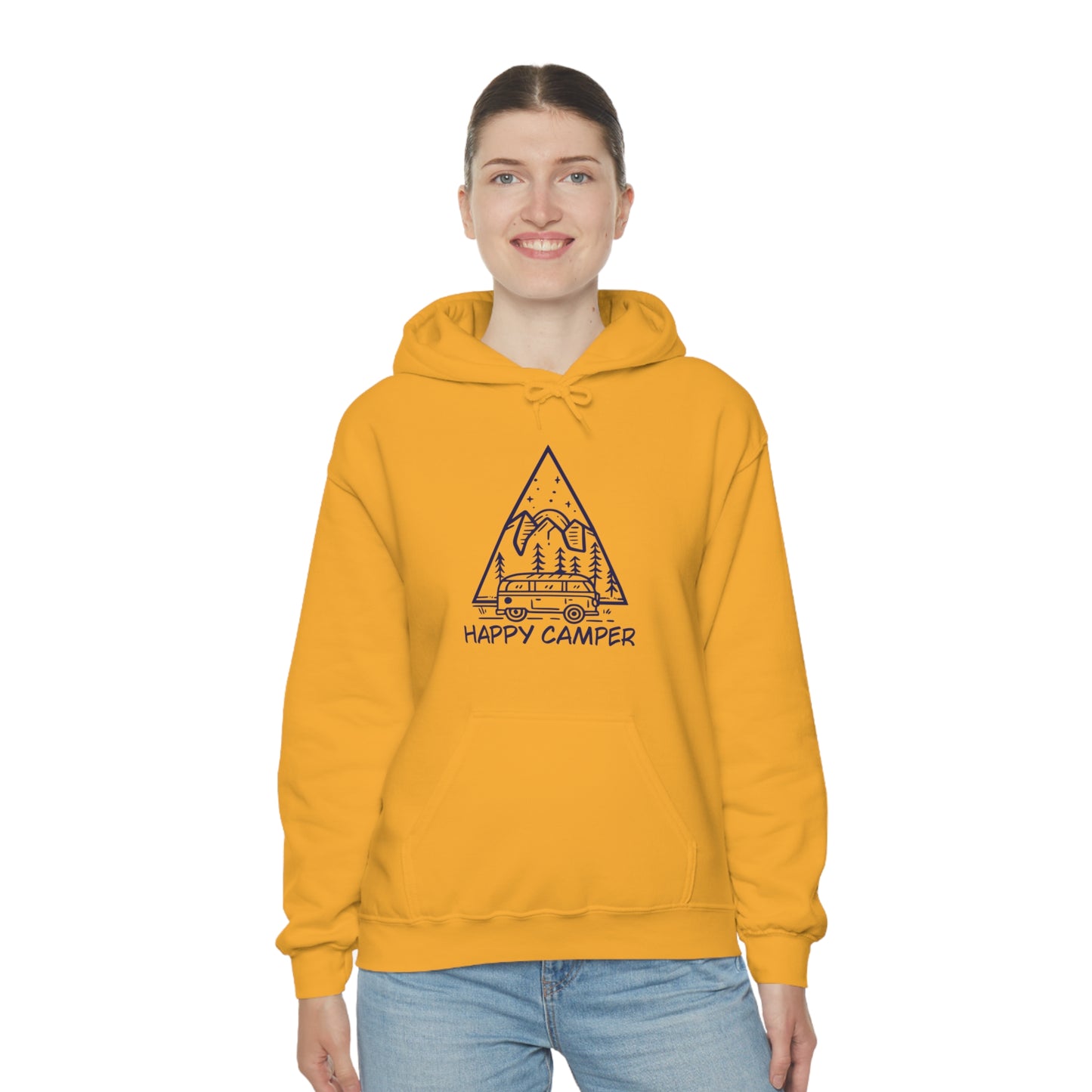 Happy Camper - Unisex  Hooded Sweatshirt