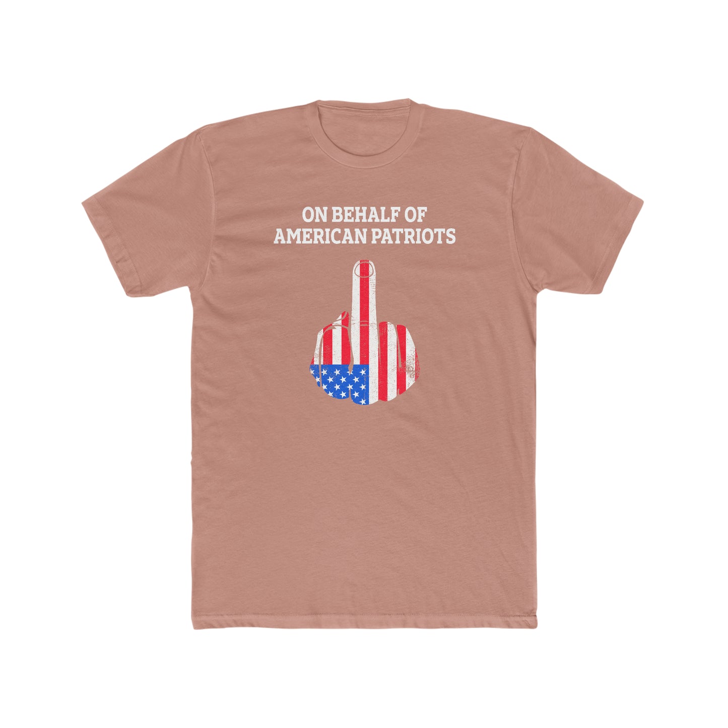 On Behalf Of American Patriots -  Men's Cotton Crew T-Shirt