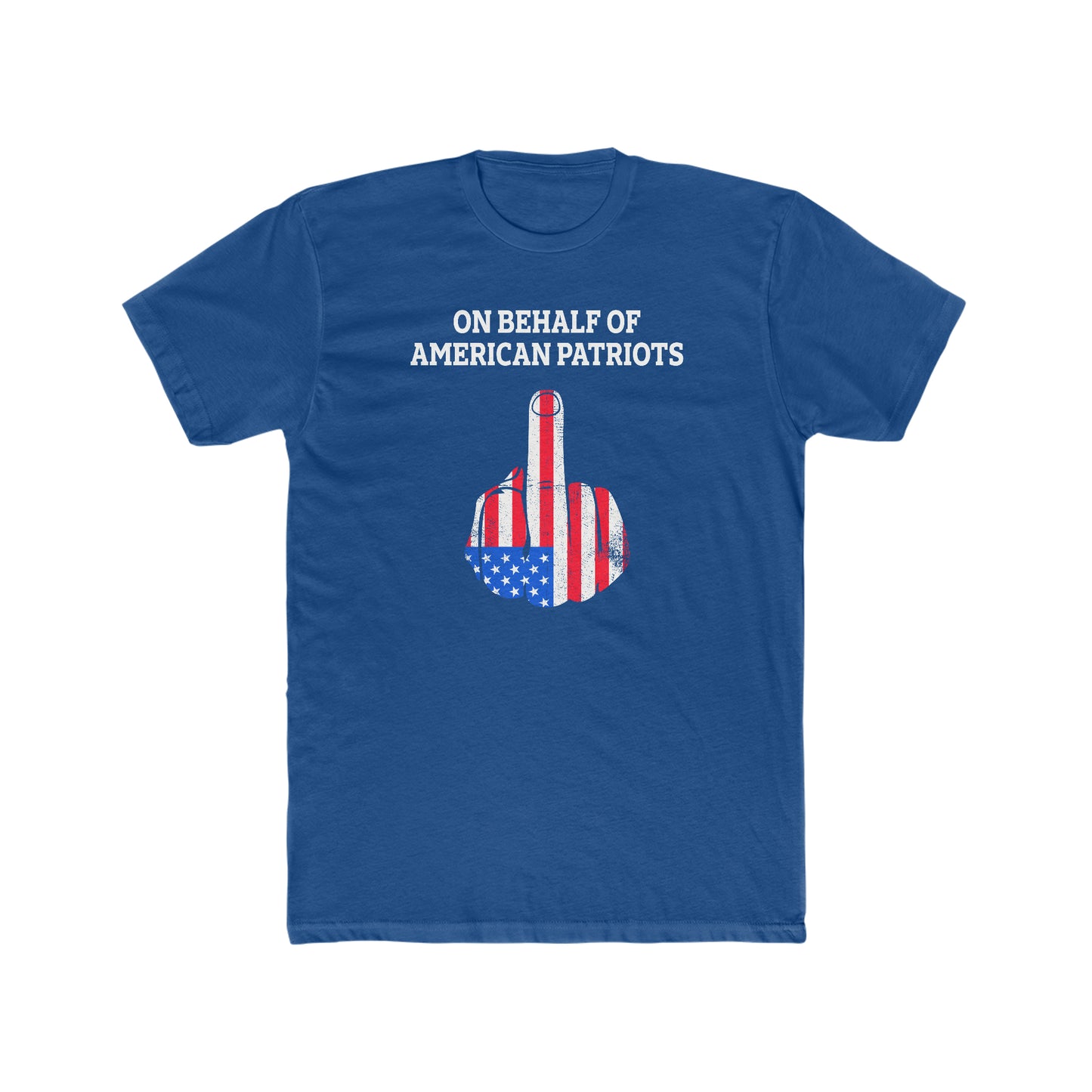 On Behalf Of American Patriots -  Men's Cotton Crew T-Shirt