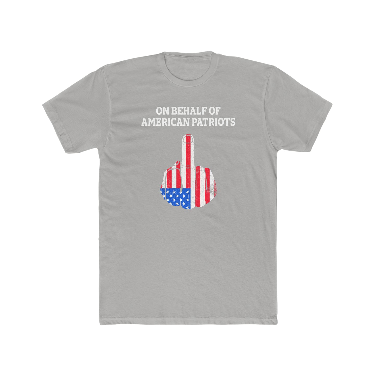 On Behalf Of American Patriots -  Men's Cotton Crew T-Shirt