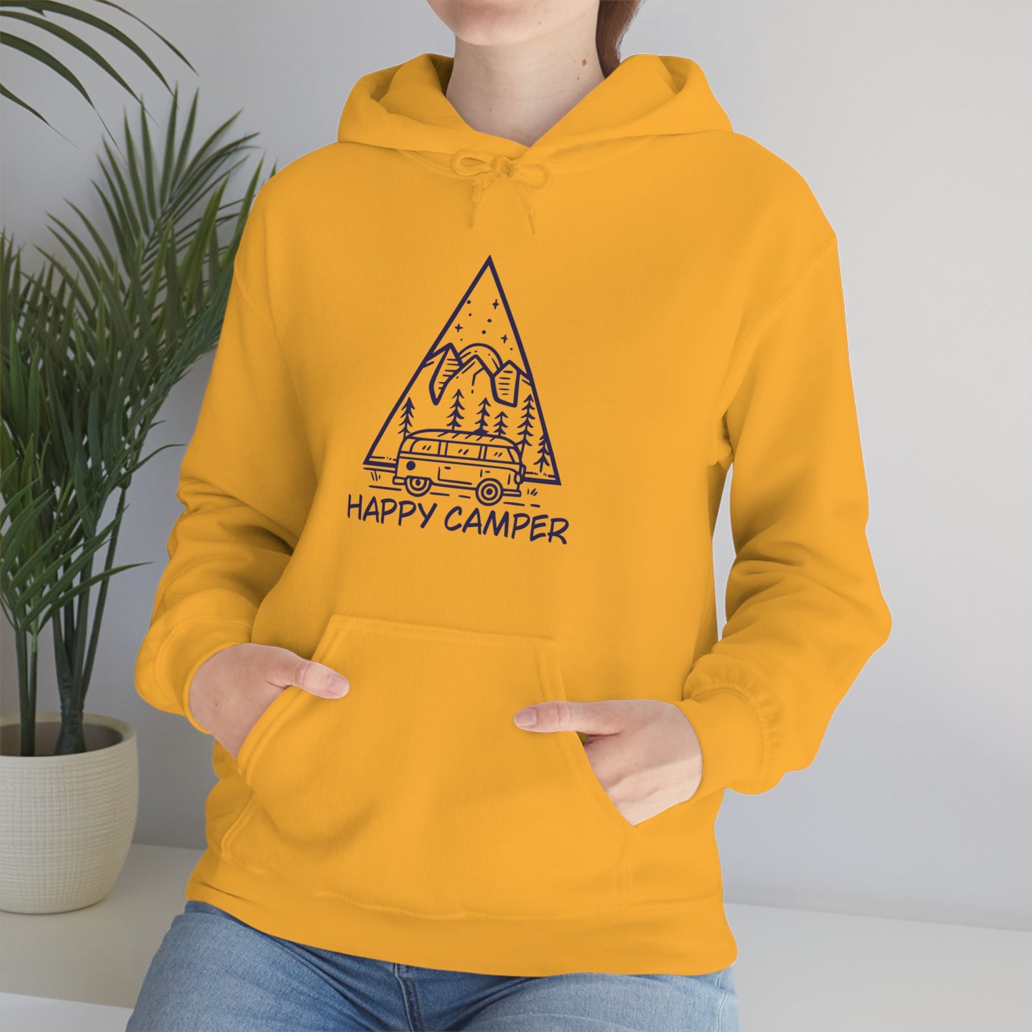 Happy Camper - Unisex  Hooded Sweatshirt