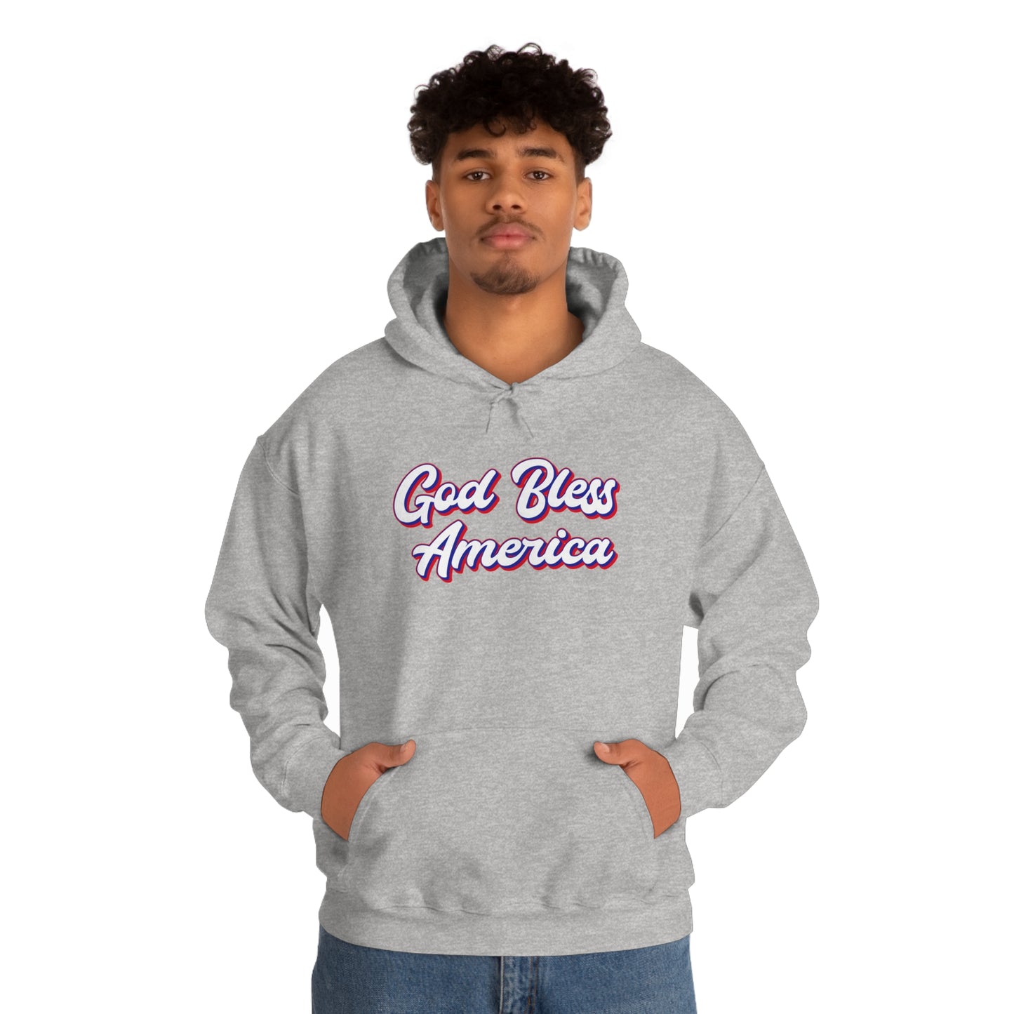 God Bless America - Unisex  Hooded Sweatshirt