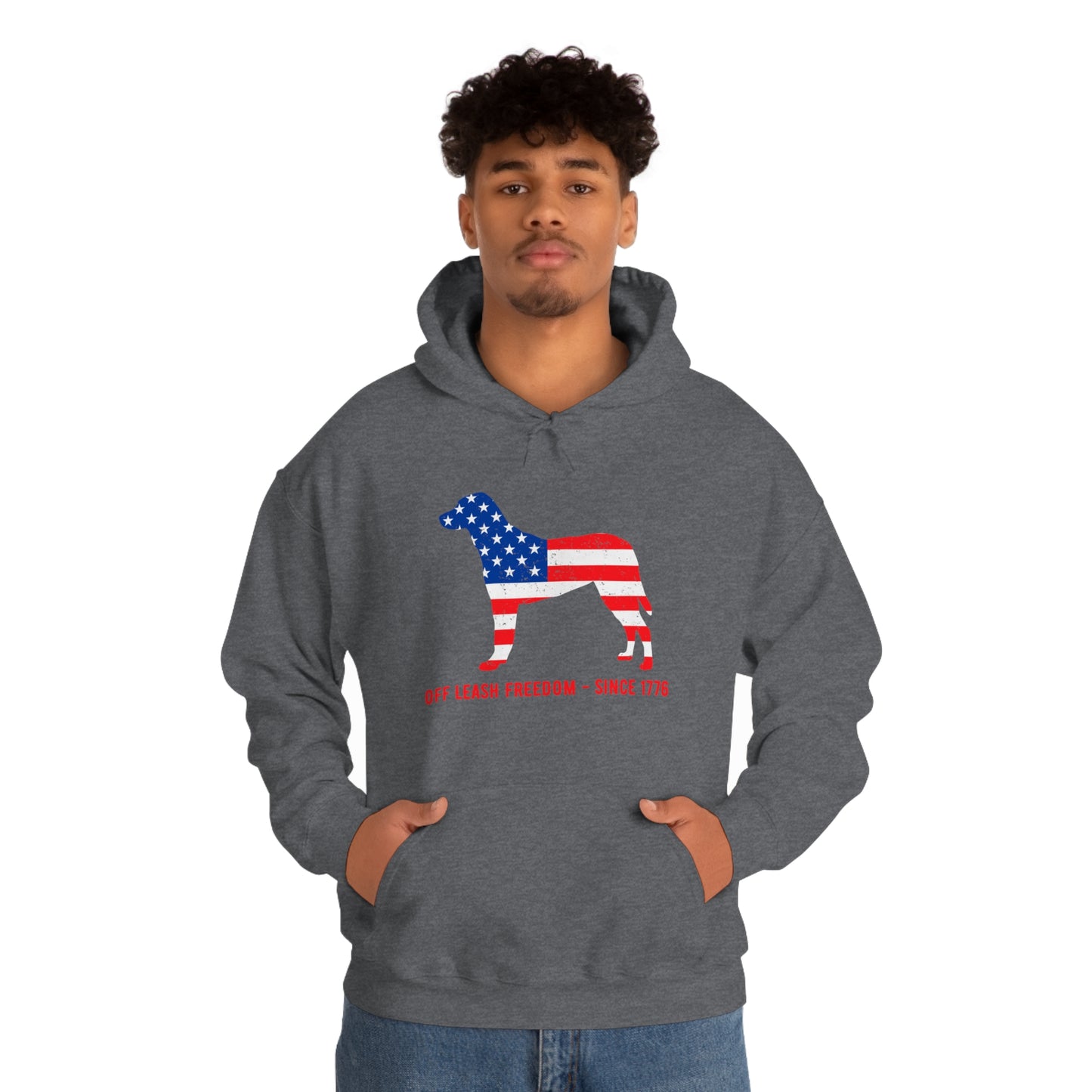 Off Leash Freedom - Unisex  Hooded Sweatshirt