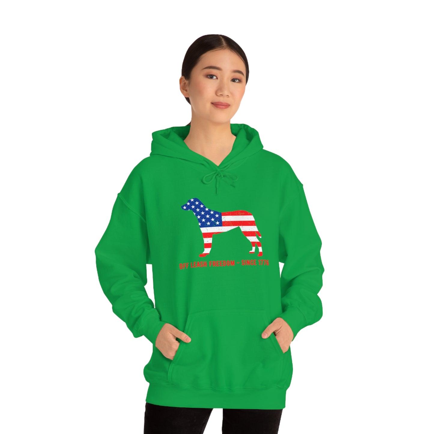 Off Leash Freedom - Unisex  Hooded Sweatshirt